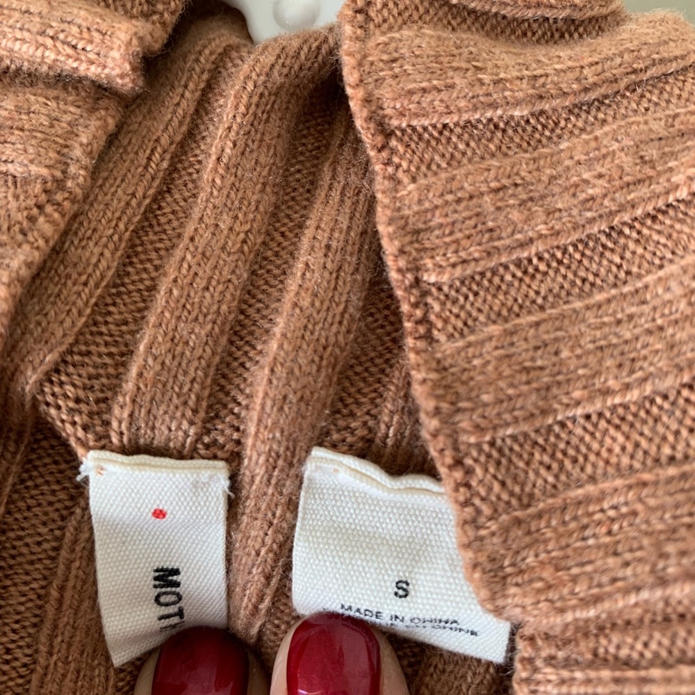 Anthropologie Moth Sleeveless Ribbed Mock Neck Top - Picture 6 of 8